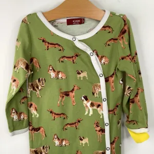 lined Faux fur kids' clothing Size 2: Terramar Pink Purple Striped Base Layer Top