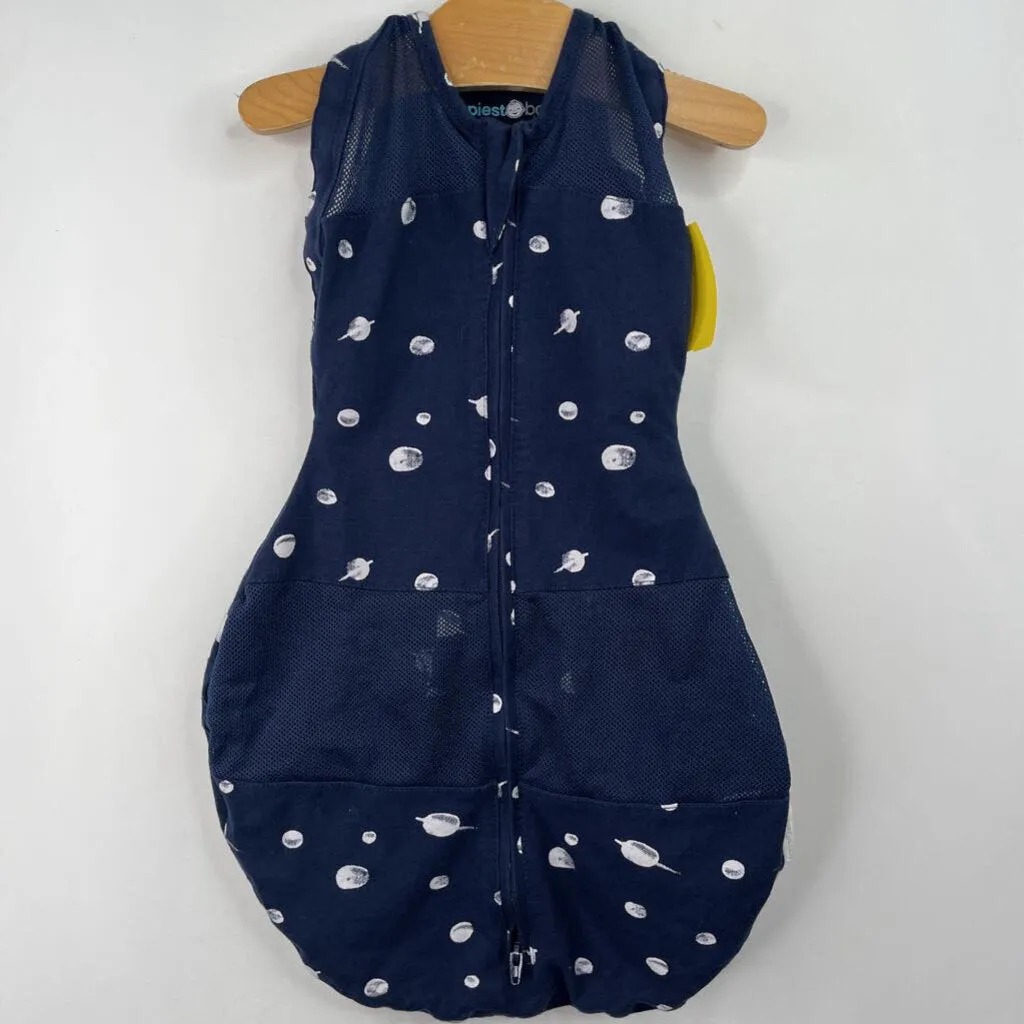 Naughty Size S: Happiest Baby Blue Planets Sleepsack