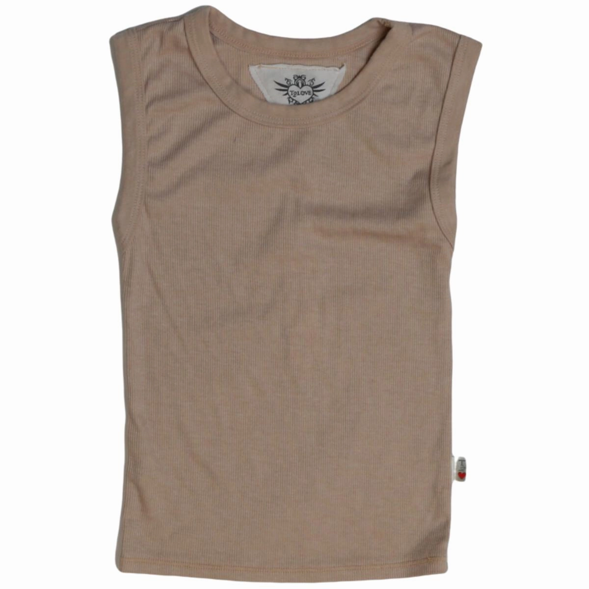 Dense Fit Ribbed Tank Top - Nude