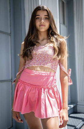 The Drew Skirt - Salmon Pink MinimalistStyle Outdoor Footwear