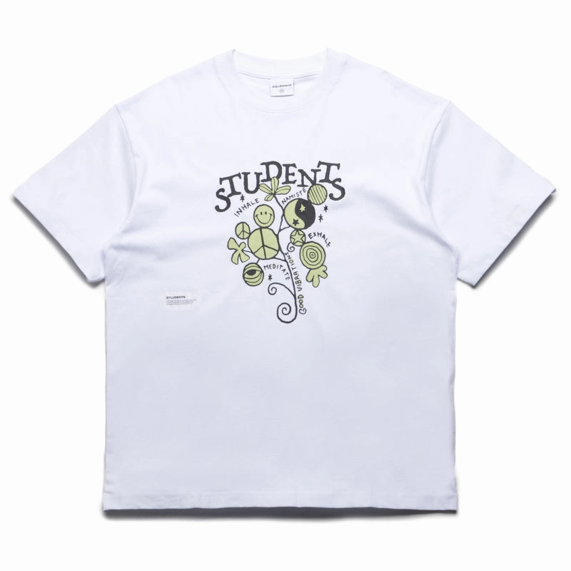 Students Golf Growth Tee - White Urban Style Trend Breathable Material
