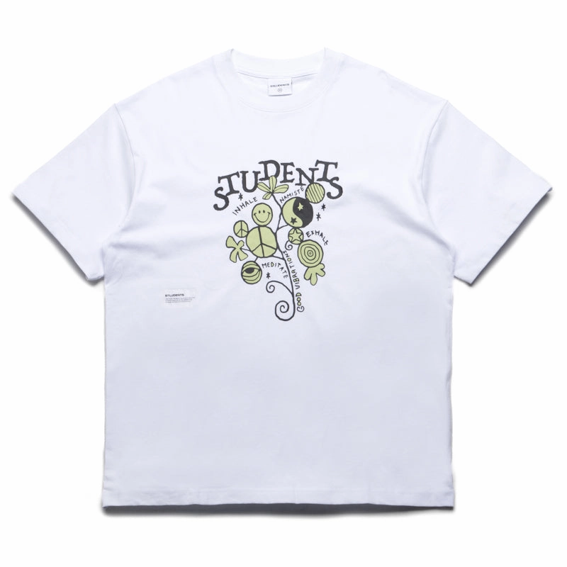 Fashion Essential Light Style Students Golf Growth Tee - White