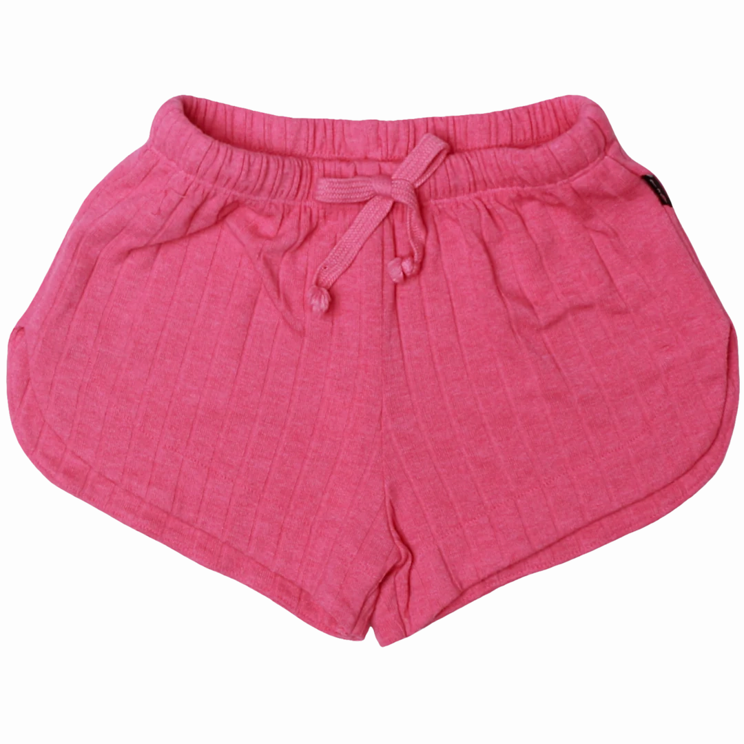Serene Ease Quiet Luxury Easy Rib Shorts - Barbie Pink
