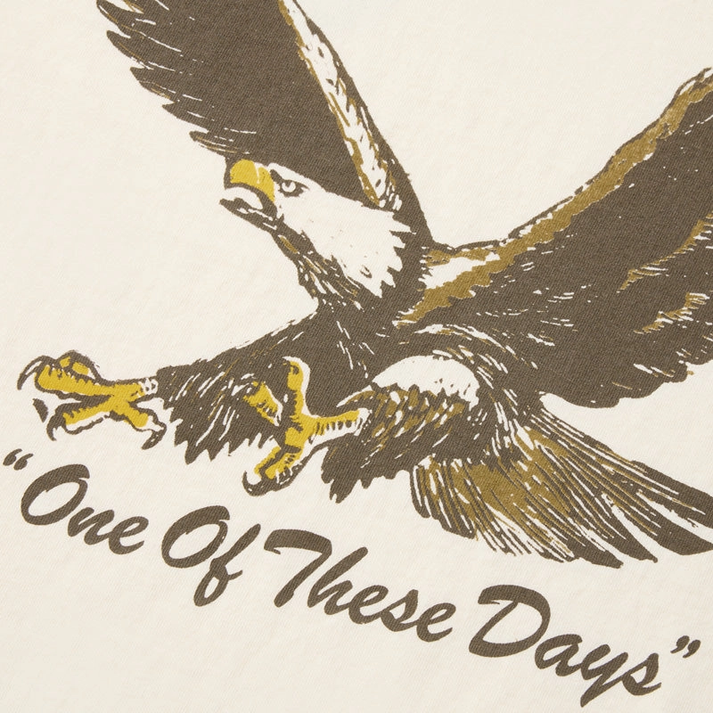 Lean Glow One Of These Days Screaming Eagle Tee - Bone