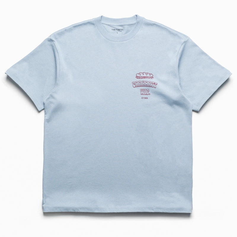 Carhartt WIP Sandwich Tee - Blue Fog Casual Bottoms