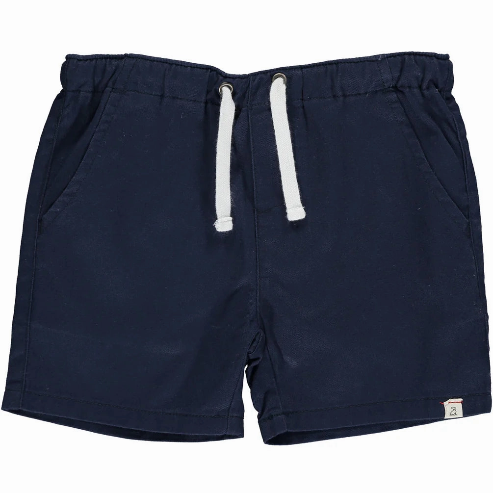 Adjustable Fastenings Hugo Twill Shorts- Navy