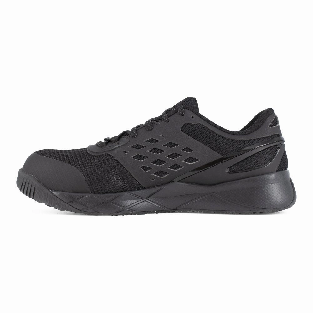 Outdoor Tough Cold Proof Footwear Reebok Nanoflex Tr Athletic Work Shoe Women's Composite Toe Rb331 In Black