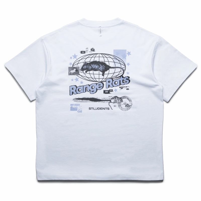 Students Golf Range Rats Tee - White Beach Ease Active Apparel