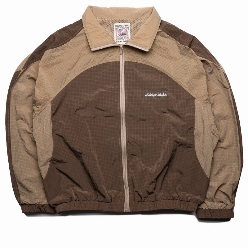 KidSuper Ripstop Windbreaker Jacket - Brown Flexible Outerwear Timeless Blazer