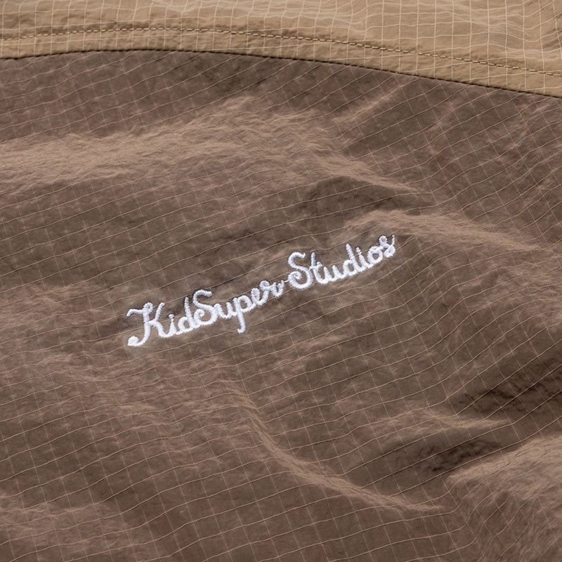 Reflective details KidSuper Ripstop Windbreaker Jacket - Brown