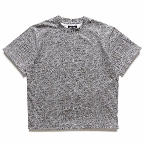 Chic And Comfortable Non Restrictive Cut Fucking Awesome Burnt Sticker Stamp Tee - Black/White