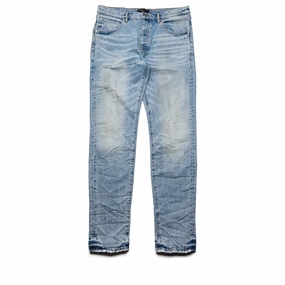 Purple Brand Low Rise Skinny Leg Sandstone Jean - Light Indigo AntiStaticTechnology Layered Paneling