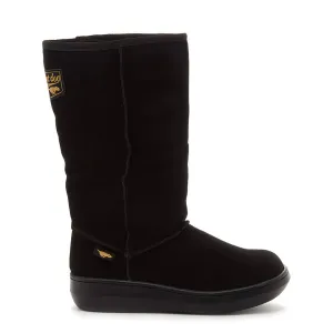 Sugar Daddy Black Boot Subtle Lines Milan Shine