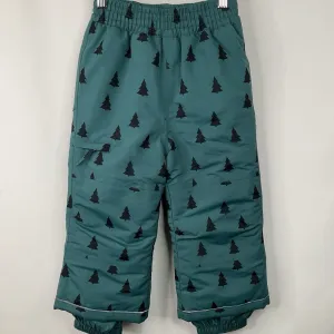 Size 4 (100): Hanna Andersson Green Trees Snow Pants Practical Prince costumes for children