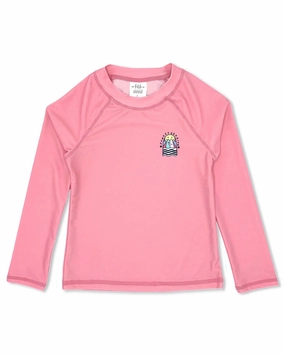 Sunset Session L/S Rash Top - Flamingo Pink Body Free