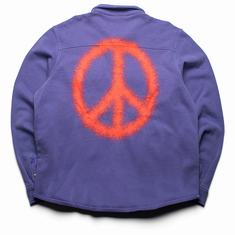 Supervsn Peace Over Shirt - Purple StaticResistantTextile Strong Edge