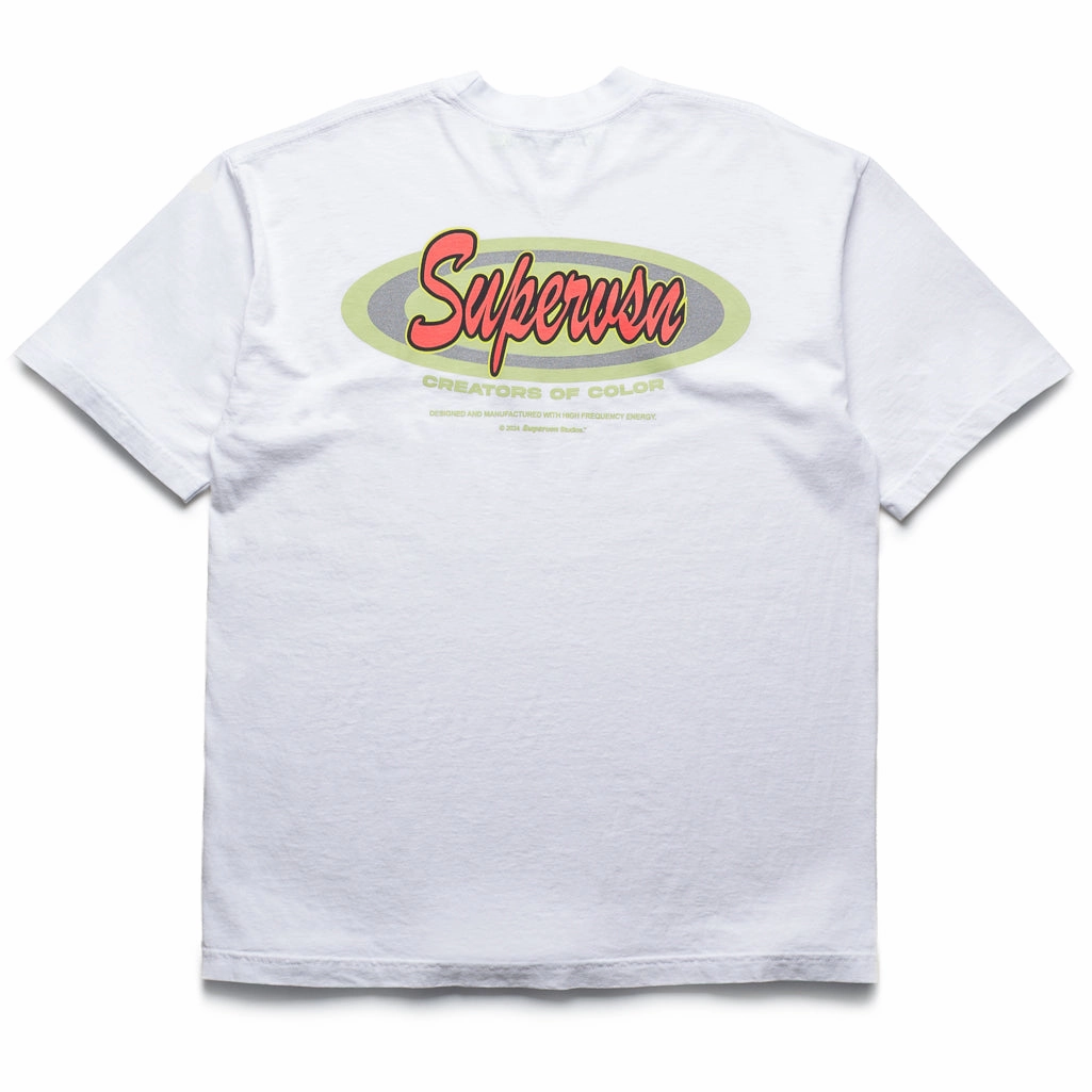 Effortless Design Supervsn Spot Sticker Tee - White