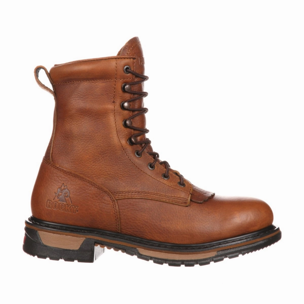 Rocky Original Ride Men's Lacer Waterproof Western Soft Toe Boots Fq0002723 In Brown Neutral Build