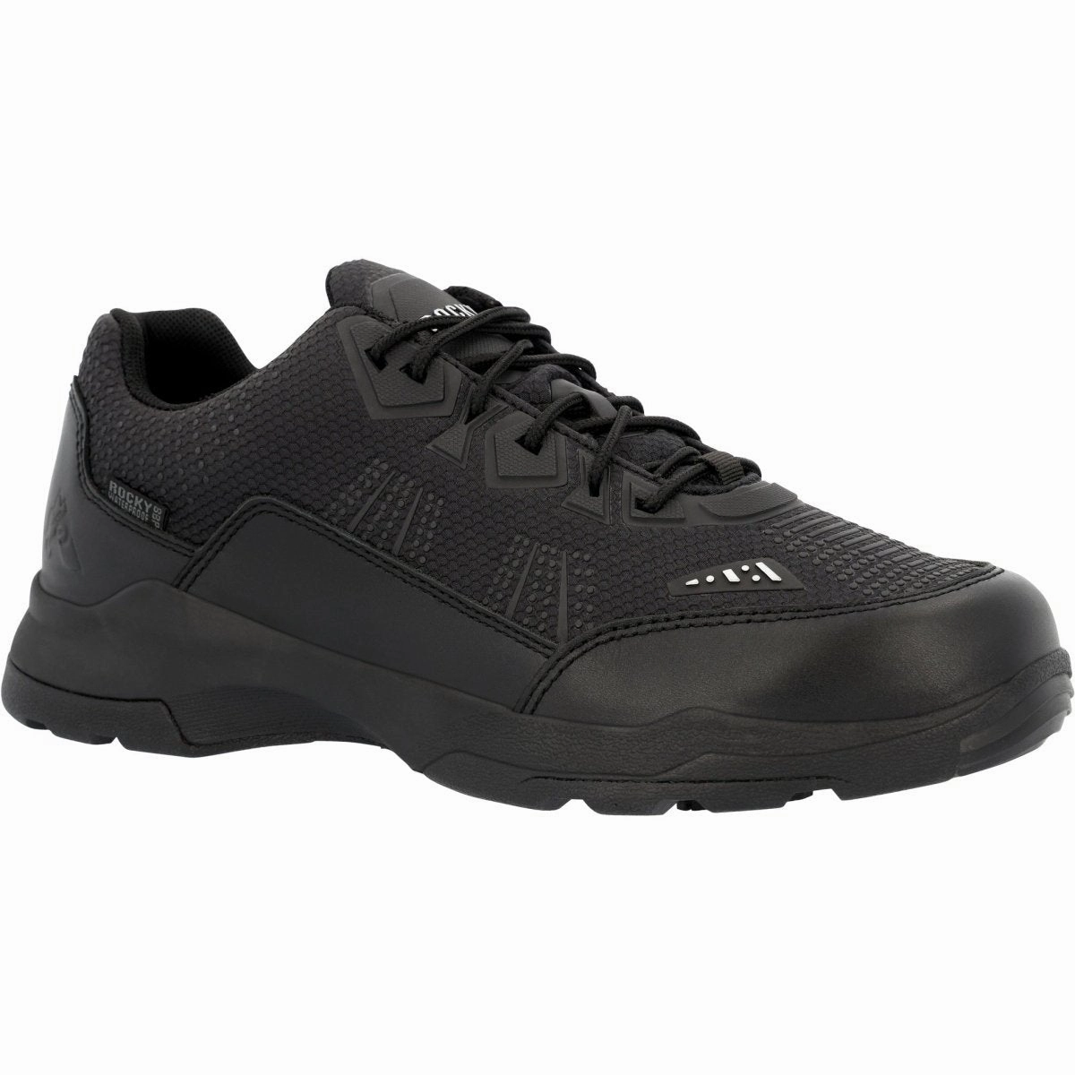 Rocky Tac One Men's Waterproof Public Service Shoes Rkd0110 In Black Seamless Fit Abrasion Resistant Lace