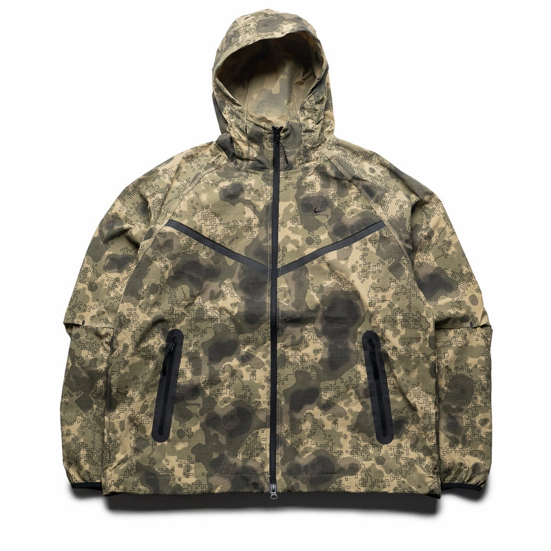 Green Fit Nike Tech Woven Camo Jacket - Neutral Olive/Black