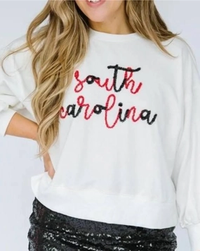 Eco Wear Sweatshirt Mille South Carolina - White