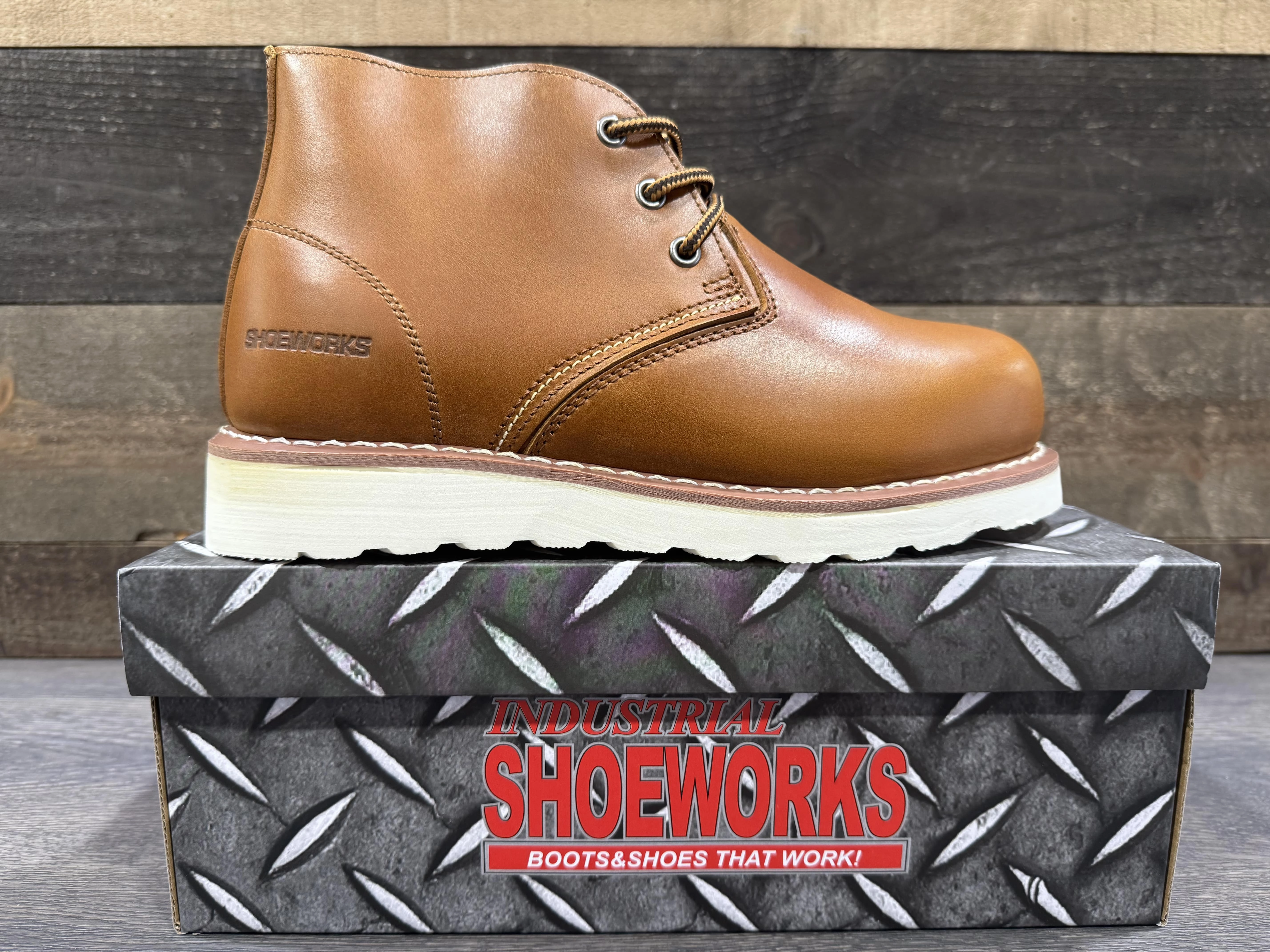 SW0109 SHOEWORKS SAFETY TOE 6 INCH Gradual Compression Zones Rock Guard Plate