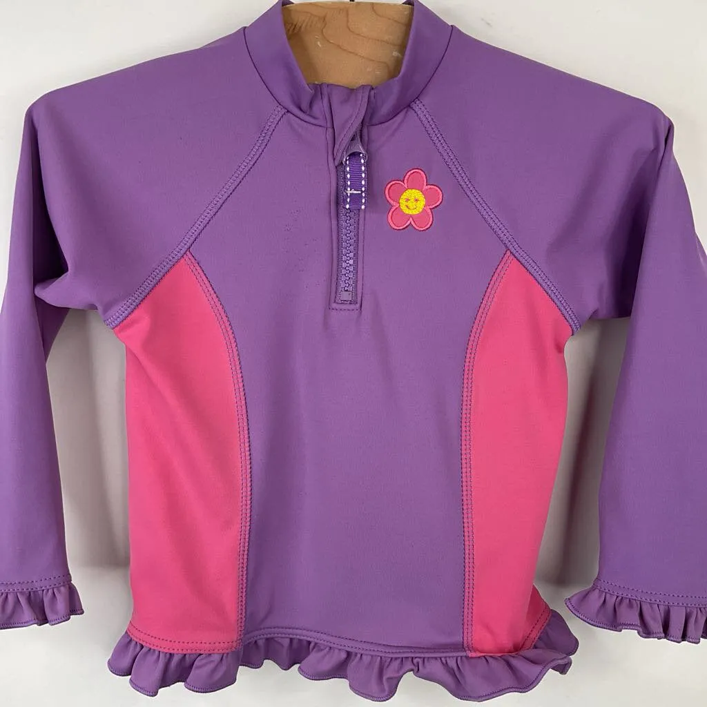 Size 18m: Lands End Purple/Pink Long Sleeve Swim Shirt Faux - Leather