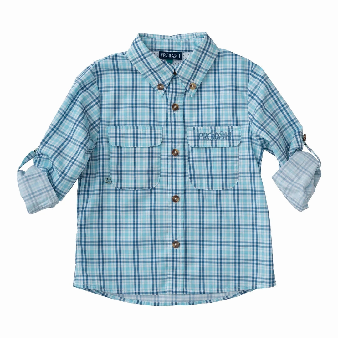 Bold Core Founders Fishing Shirt - Sunset Vibes Plaid