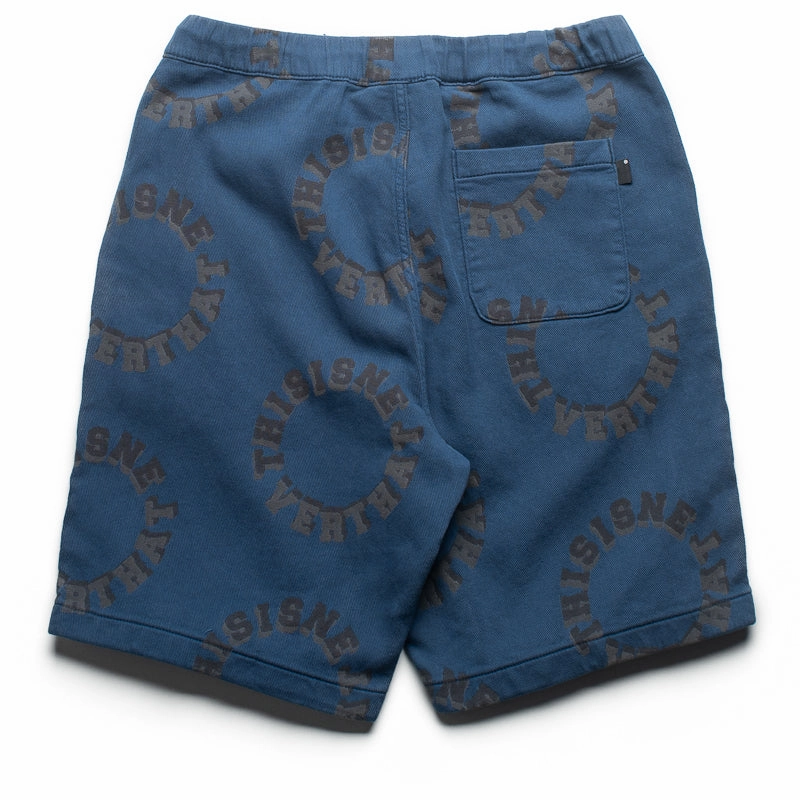 thisisneverthat 2Tone Logo Jacquard Short - Blue Zero Waste winter clothing