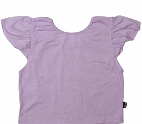 Tank Ruffle Sleeve-Lavender Stretch Fit LightweightInsulation