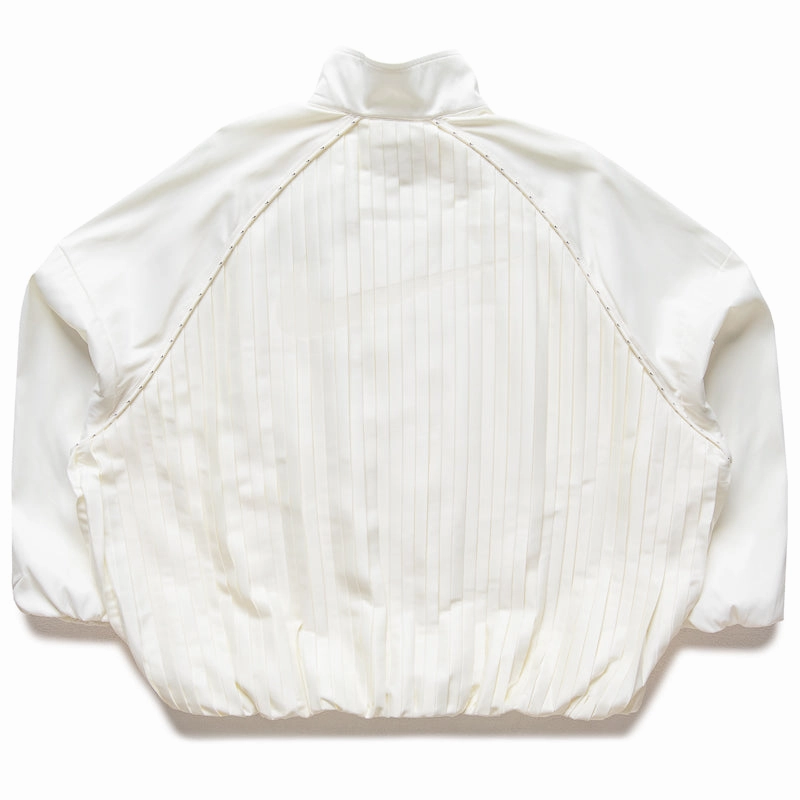 Women's Nike Sportswear Collection Pleated Track Jacket - Sail/Sail ReflectiveTrimDetails WaterRepellent Coating