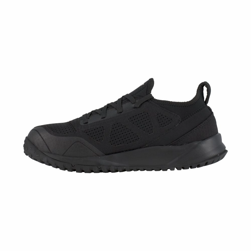 Reebok All Terrain Running Work Shoe Men's Steel Toe Rb4090 In Black Gradual Heel Lock