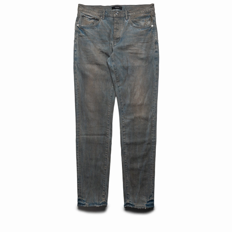 Purple Brand Low Rise Skinny Leg Monterrico Mud Jean - Gray Layering Piece