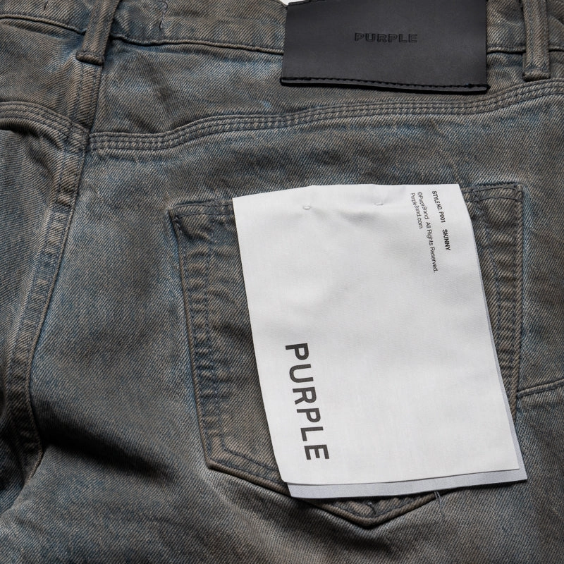 Purple Brand Low Rise Skinny Leg Monterrico Mud Jean - Gray Street Wear