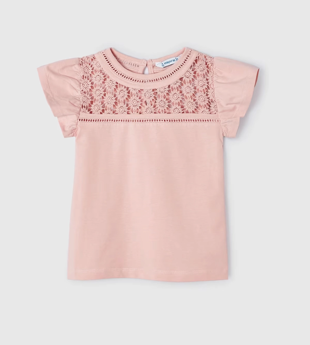 Salmon Eyelet Shirt Music Mood