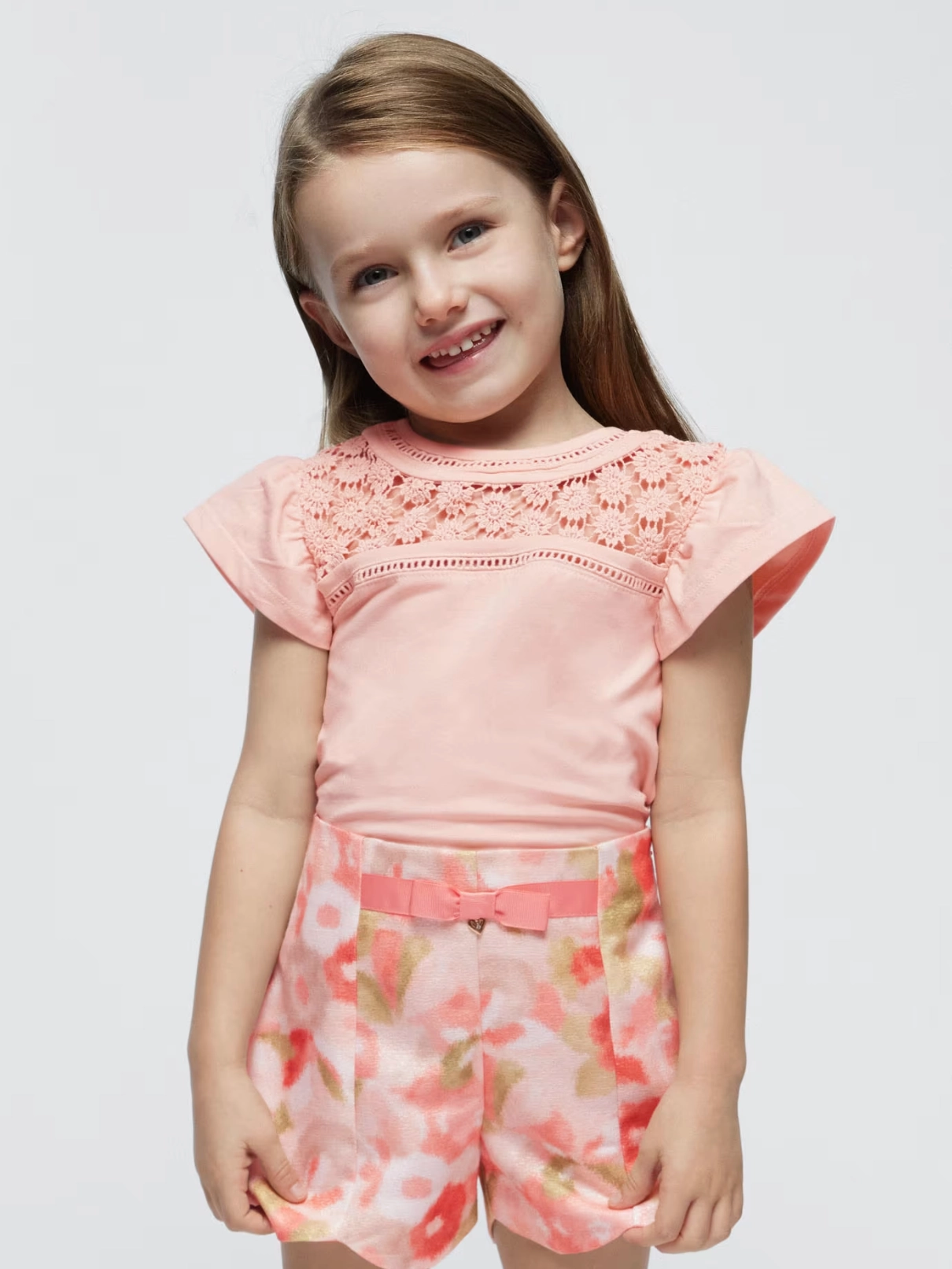 Cozy Fit Salmon Eyelet Shirt