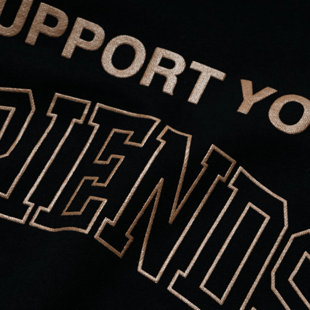 Kid of Immigrants Support Your Friends Sweater - Black FlexibleElasticity