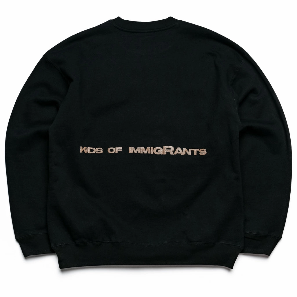 Strong Soul Work-Ready Kid of Immigrants Support Your Friends Sweater - Black