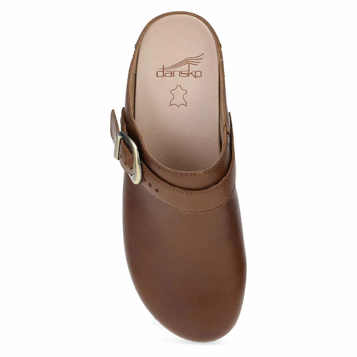 Supportive structure Dansko Baylor Women's Mule In Tan Oiled Pull Up