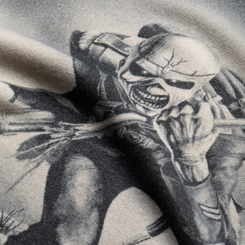 WrinkleResistantClothing Iron Maiden x Represent Trooper Knit Sweater - Sunfade Grey