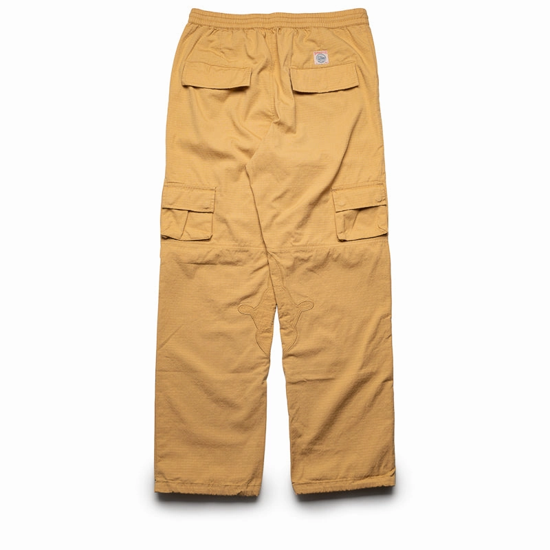 Billionaire Boys Club Bronco Cargo Pants - Curry Relaxed Cut GridTexture