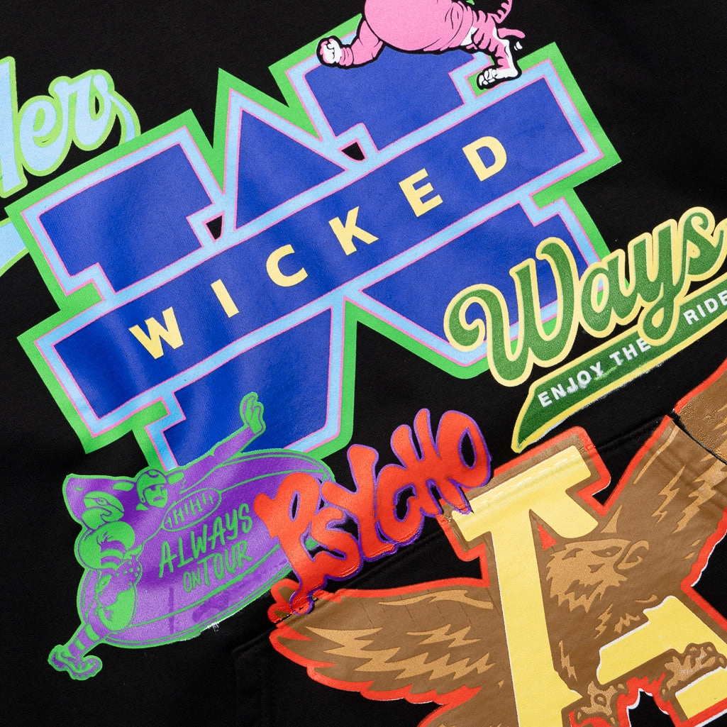 Match Fit Always On Tour Psycho Ways Hoodie - Black