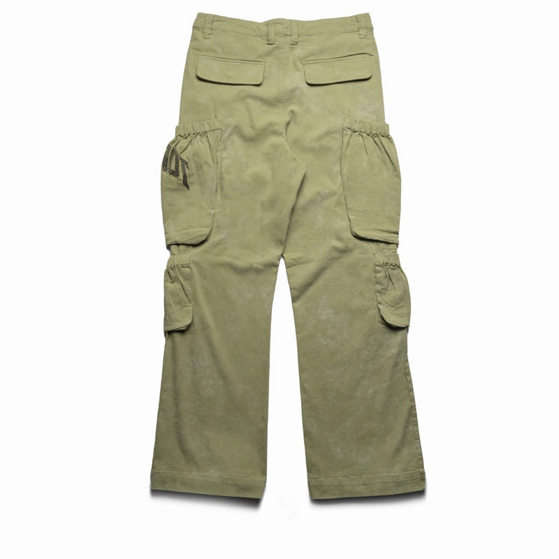 CompressionEnhanced Warm Pullover Honor The Gift Twill Cargo Wide Leg Pants - Green