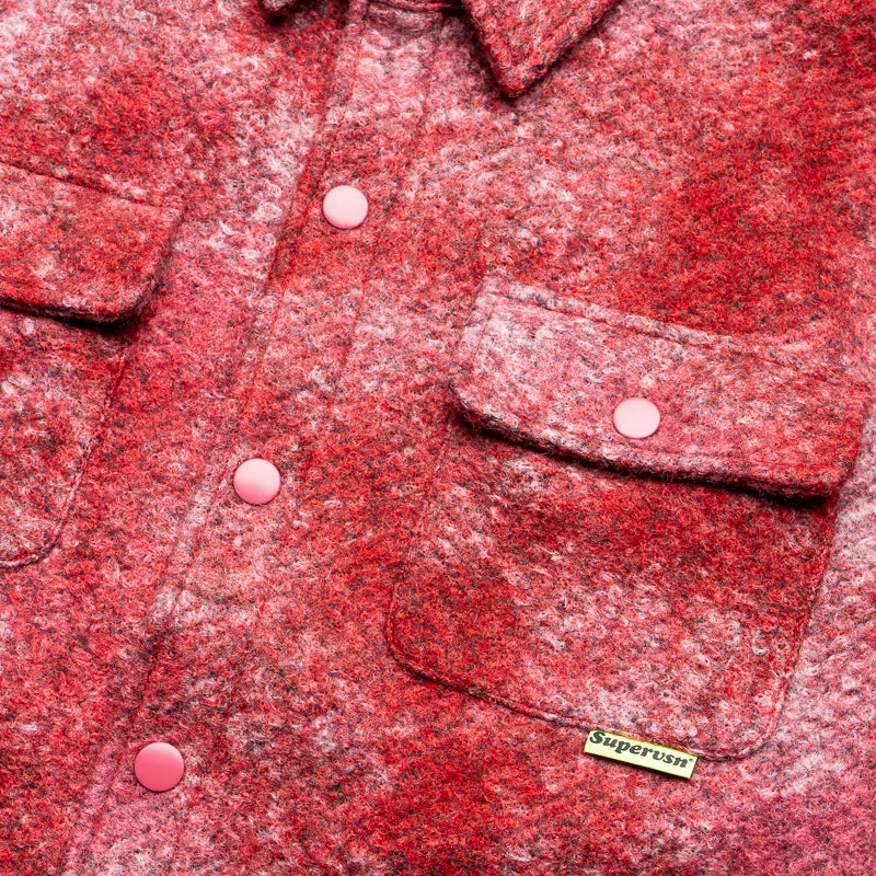 Soft Inner Lining Supervsn Marled Overshirt - Blaze