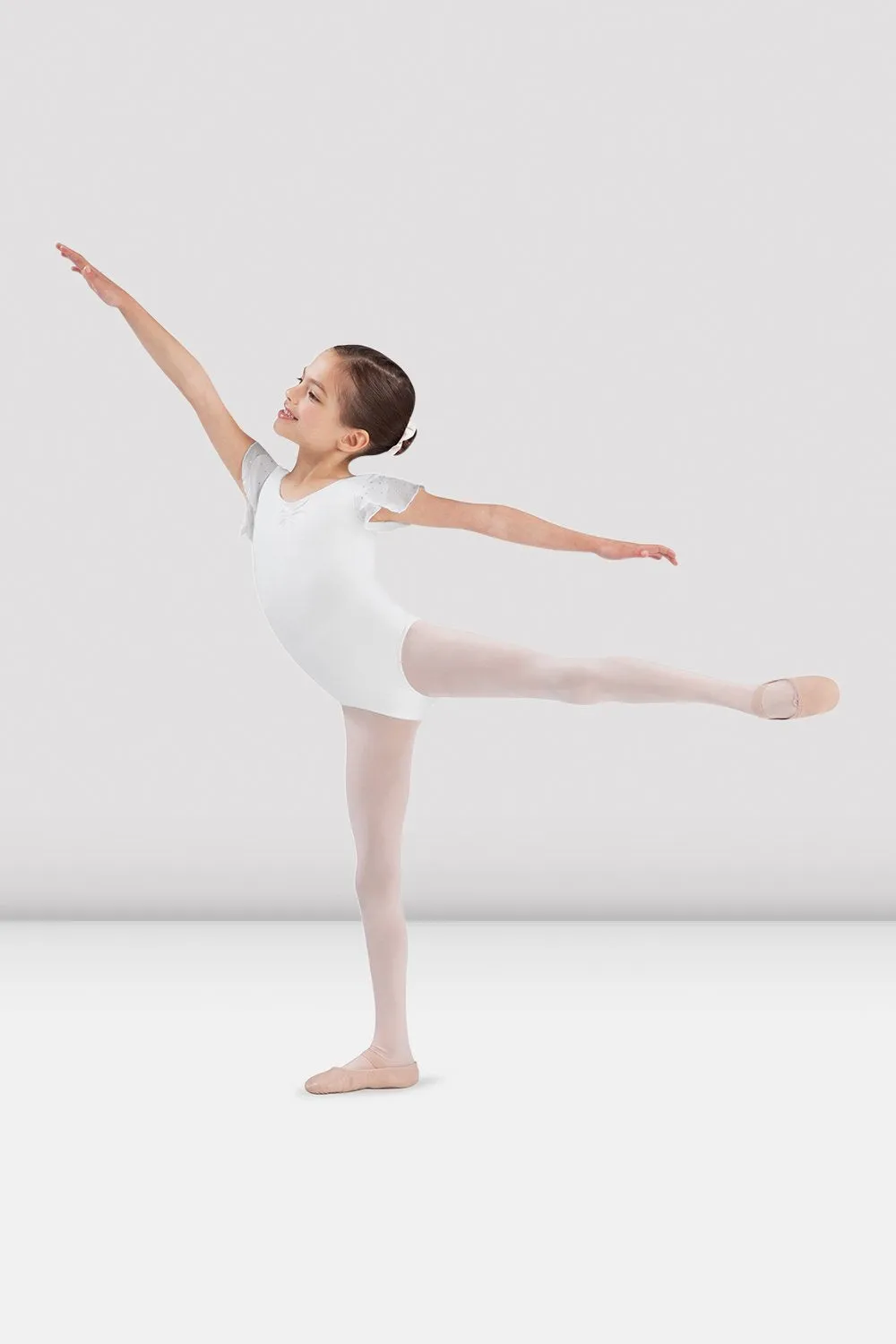 Girls Georgette Sequin Leotard Comfortable Activewear