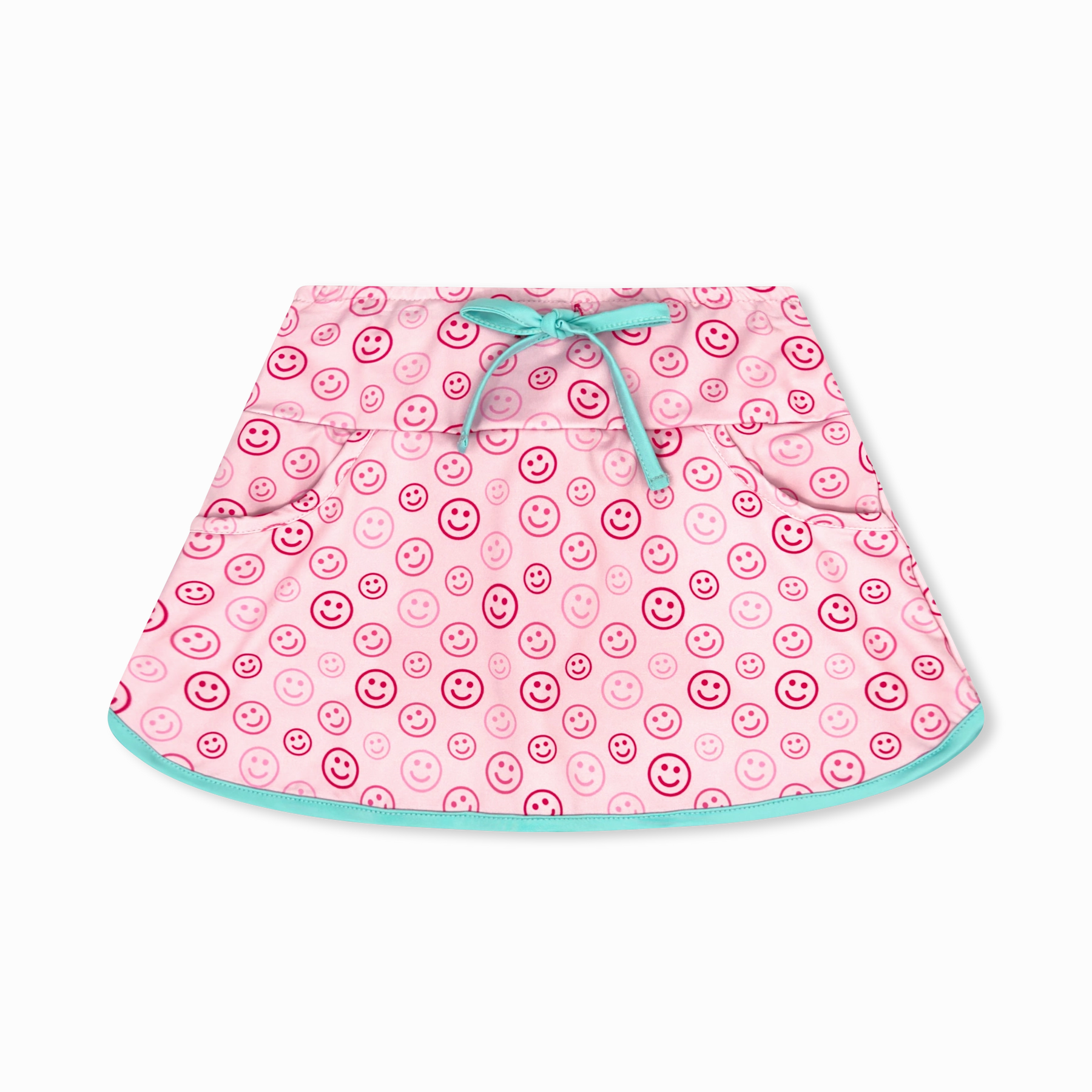 Tiffany Skort - Don't Worry Be Happy, Totally Turquoise Casual Skirt Sequin Glow