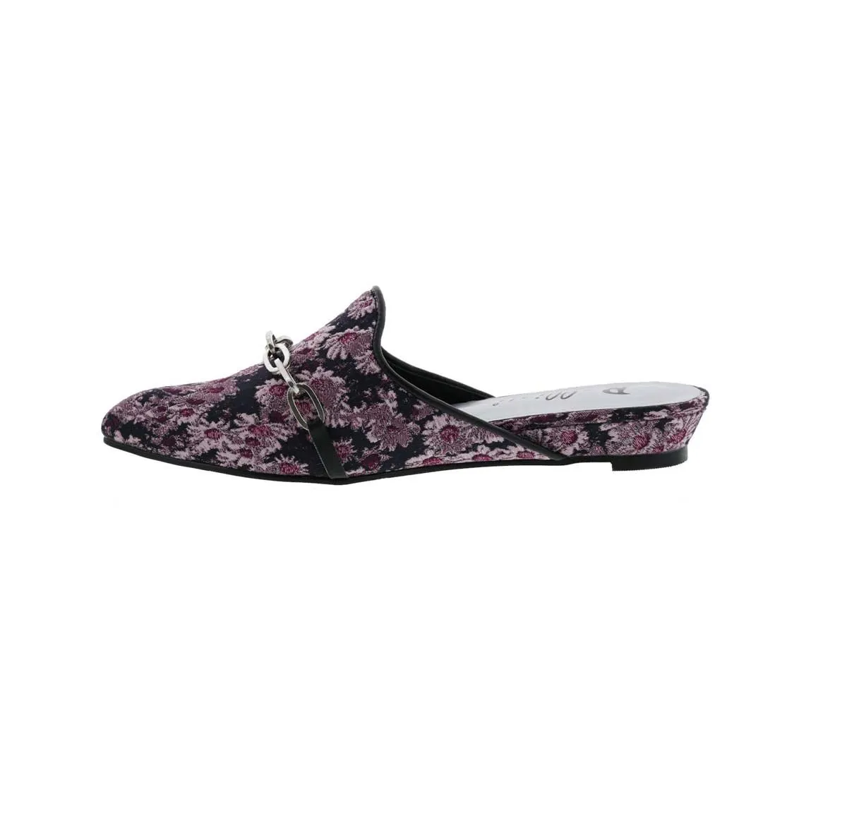 Stylish Everyday Shoes Bellini Fluent Women Slip-on Mule Shoes In Purple Floral Print