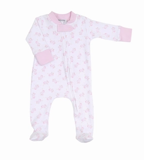 UVProtection Coating Tiny Stork Printed Footie