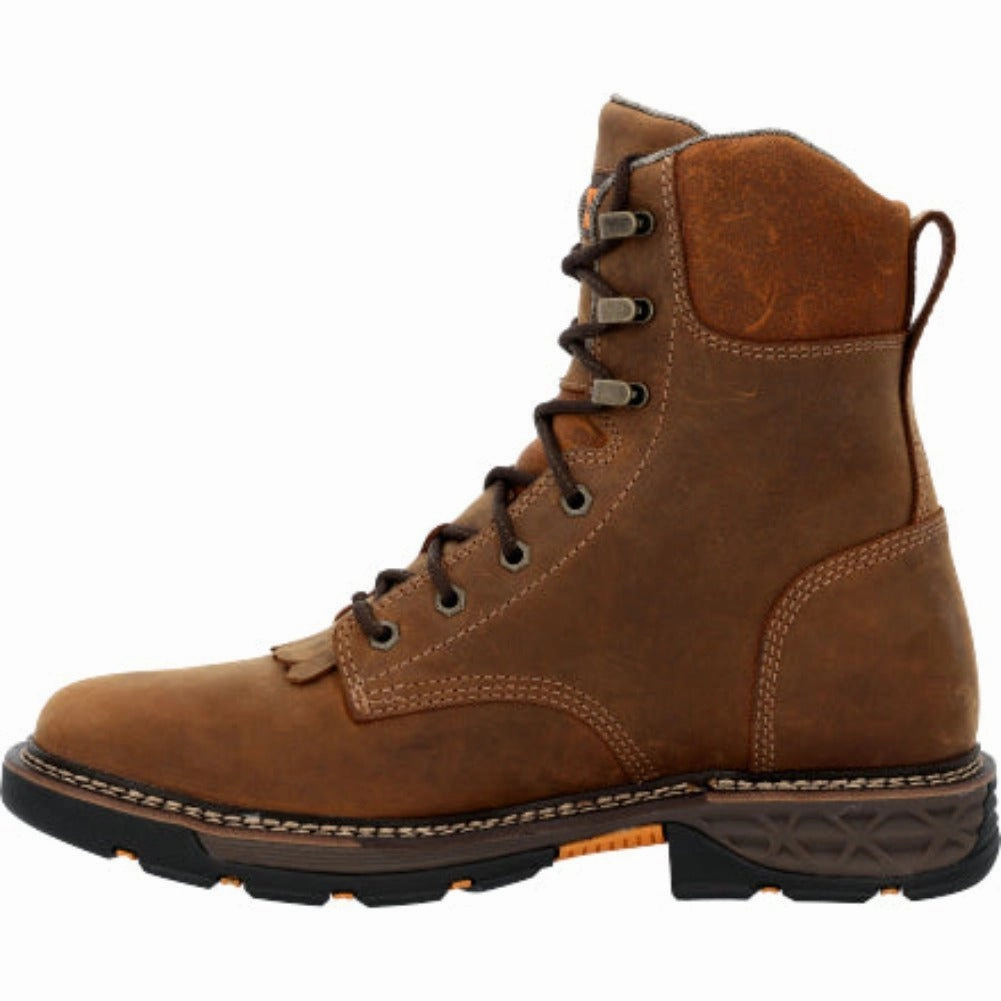 Quick Lace System Georgia Boot Carbo-tec Flx Men's Waterproof Lacer Boots Gb00623 In Brown