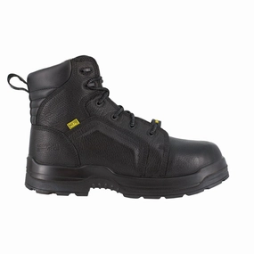 Rockport More Energy Women's Black 6" Lace to Toe Work Boot with Cushguard? Internal Met Guard - RK465 In Black All Purpose Support All Purpose Grip